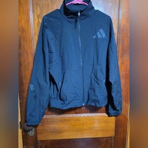 Women's Black Adidas Track Jacket Full Zip NWT Size XS